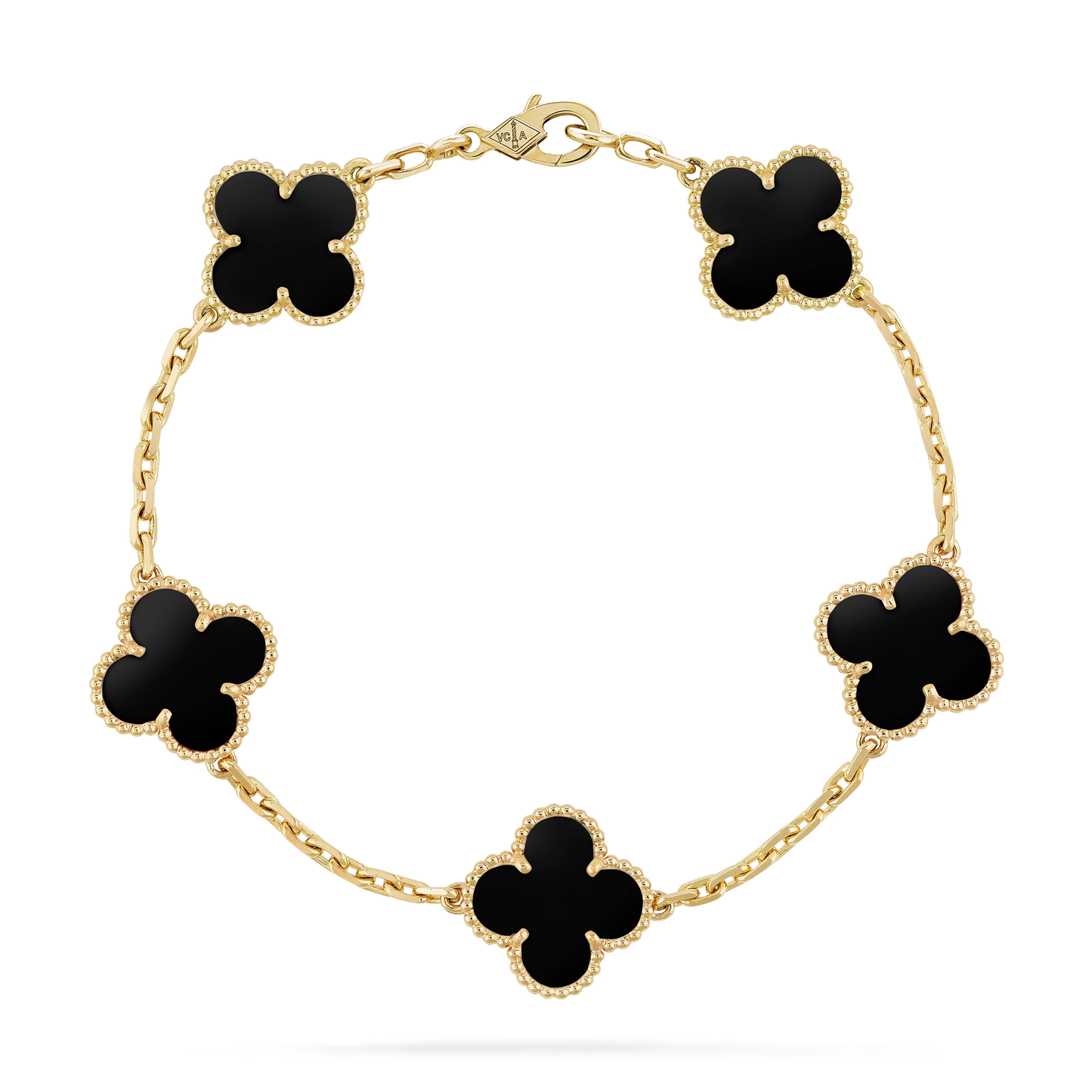 Pulsera Van Cleef Bañada en Oro de 18K + Caja de Regalo