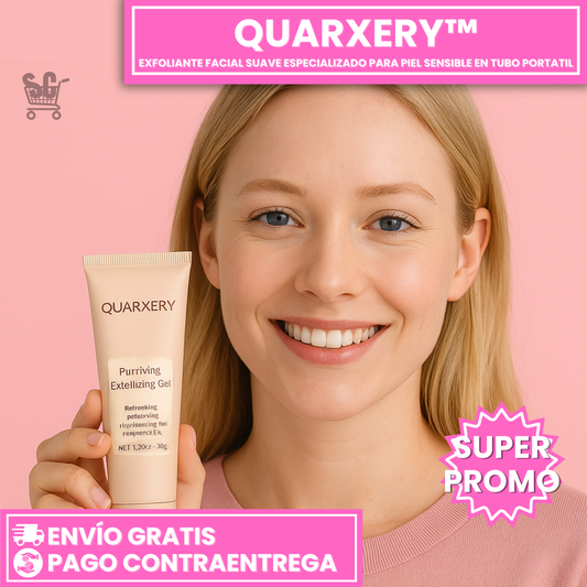 Quarxery™: Gel Exfoliante Suave Para Piel Sensible, Limpia Sin Irritar y Deja Un Brillo Natural
