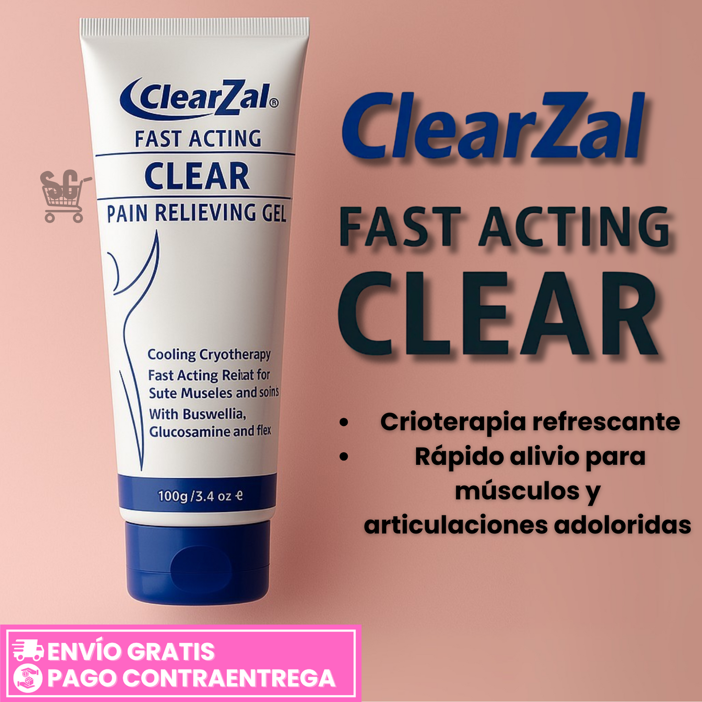 Oferta Especial 2x1: ClearZal™ - Alivio Rápido y Efectivo para Dolores Musculares y Articulares