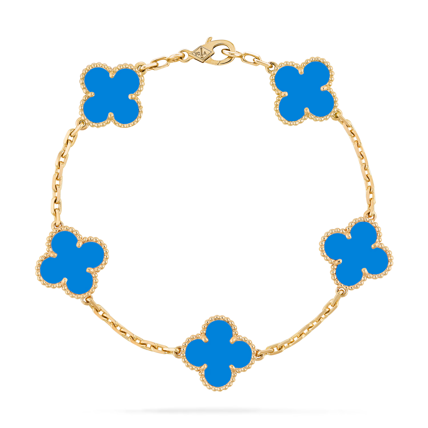 Pulsera Van Cleef Bañada en Oro de 18K + Caja de Regalo