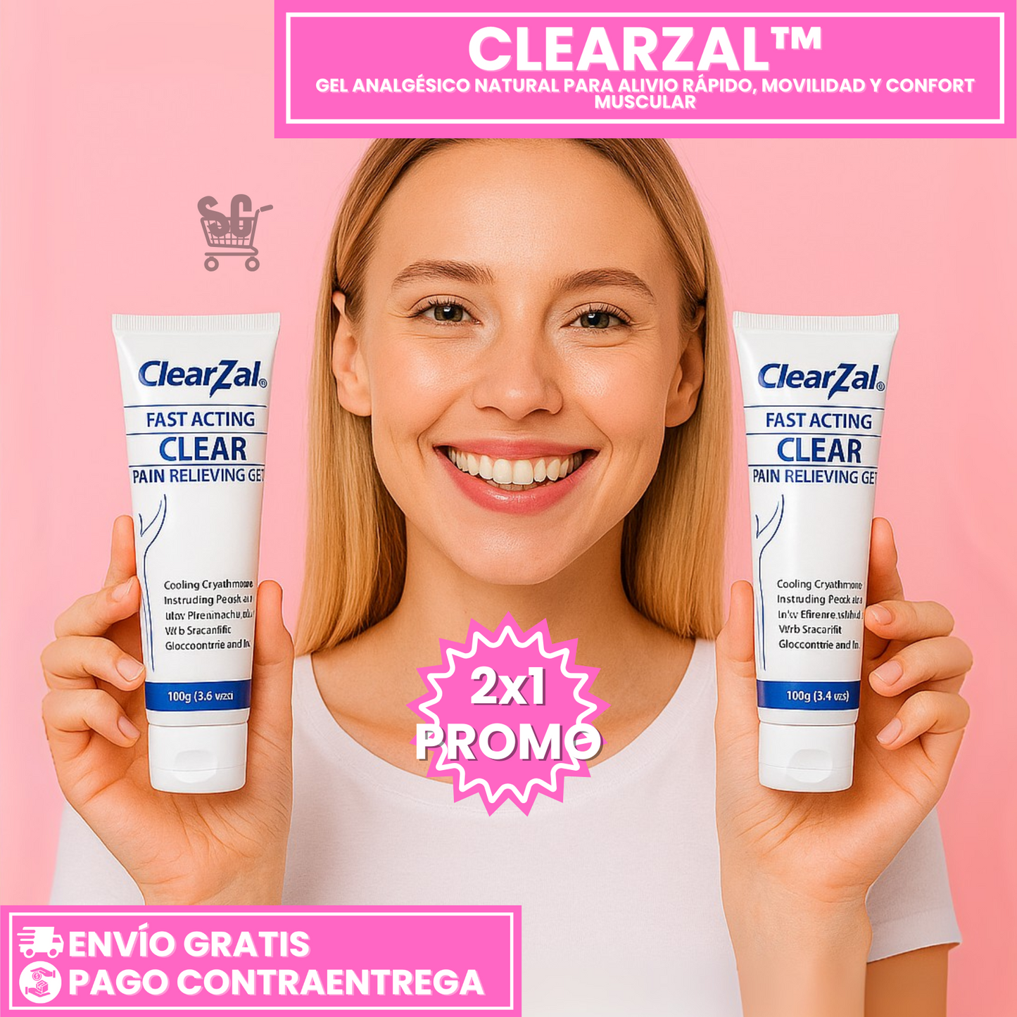 Oferta Especial 2x1: ClearZal™ - Alivio Rápido y Efectivo para Dolores Musculares y Articulares
