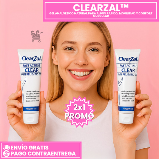 Oferta Especial 2x1: ClearZal™ - Alivio Rápido y Efectivo para Dolores Musculares y Articulares