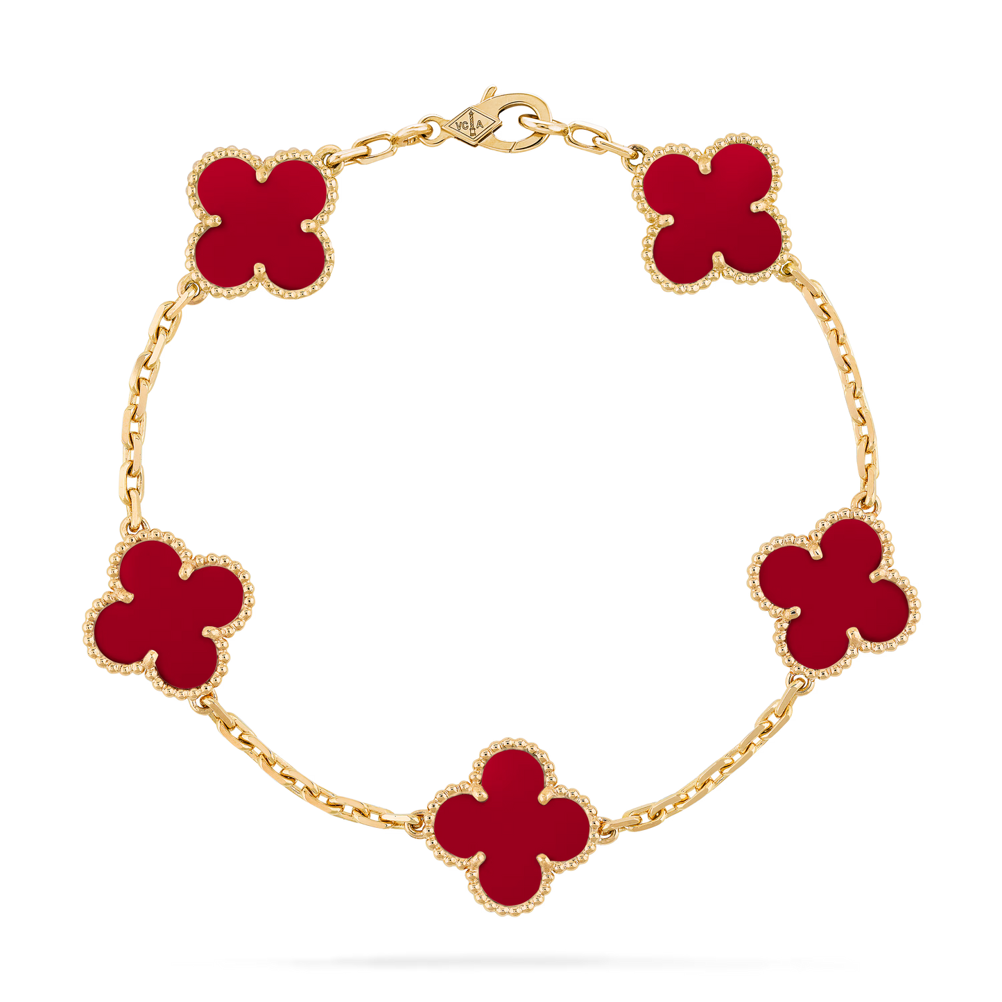 Pulsera Van Cleef Bañada en Oro de 18K + Caja de Regalo