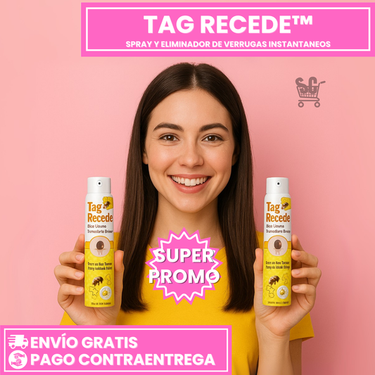 Tag Recede™: Spray Eliminador de Verrugas Instantáneo